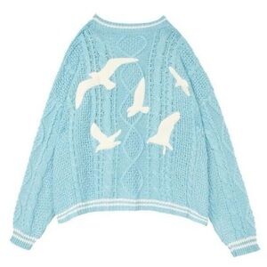 Taylor Swift Taylor's Version Light Blue 1989 Cardigan Sweater Size M/L NWT